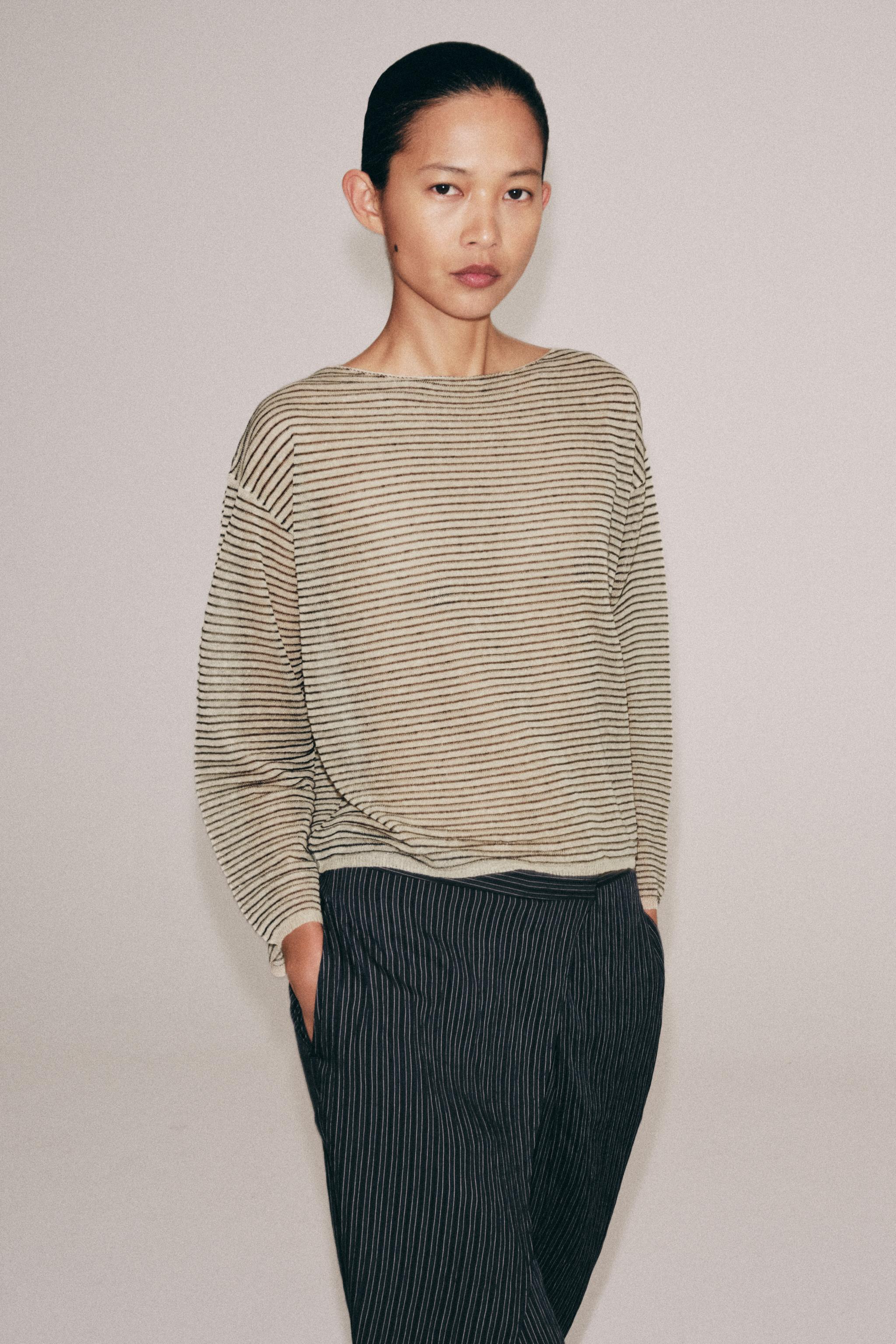 FINE KNIT STRIPED JUMPER